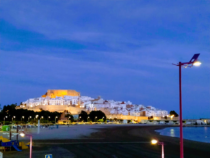 terrace at night